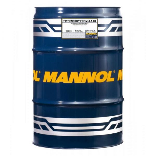 Моторное масло Mannol 7917 ENERGY FORMULA C4 5W-30 208л (7917208)