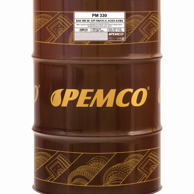 Моторное масло PEMCO 330 5W-30 SN/CH-4 синтетическое, 208л (PM0330-DR)