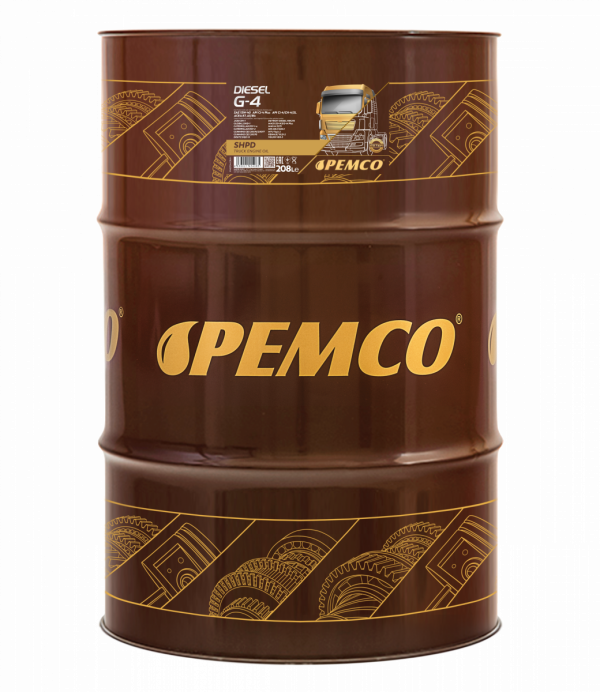 Моторное масло PEMCO DIESEL G-4 SHPD 15W-40 CI-4 Plus/CI-4/CH-4/SL HC-синтетическое, 208л (PM0704-DR)