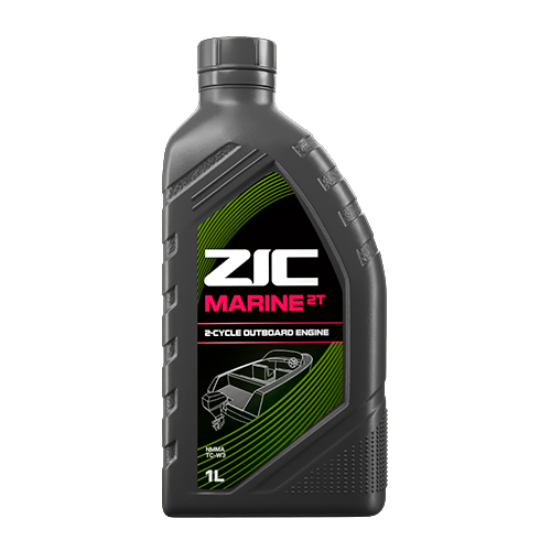 Масло для двухтактных двигателей мототехники ZIC Marine 2T (1л)