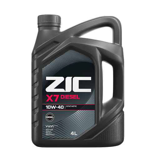 Моторное масло для легковых автомобилей ZIC X7 Diesel 10W-40 (4л)