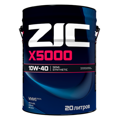 Моторное масло для коммерческого транспорта ZIC X5000 10W-40 (4л)