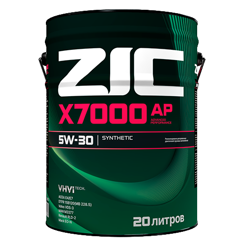 Моторное масло для коммерческого транспорта ZIC X7000 AP 5W-30 (6л)