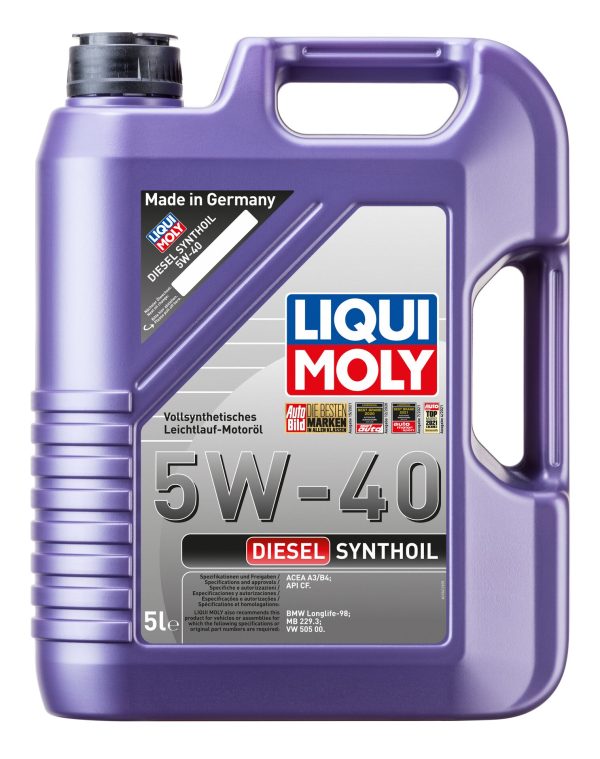 1340 Liqui Moly Моторное масло для легковых автомобилей Diesel Synthoil 5W-40 (1л)