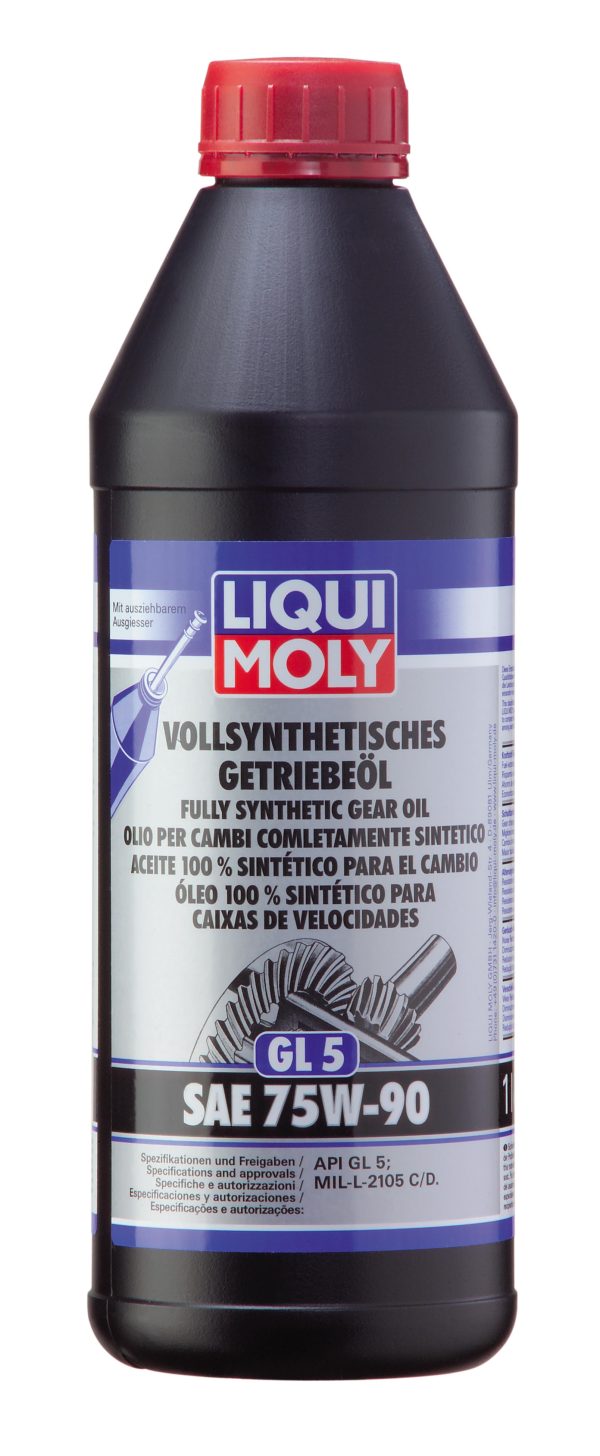 1414 Liqui Moly Трансмиссионное масло Vollsynthetisches Getriebeoil 75W-90 (1л)