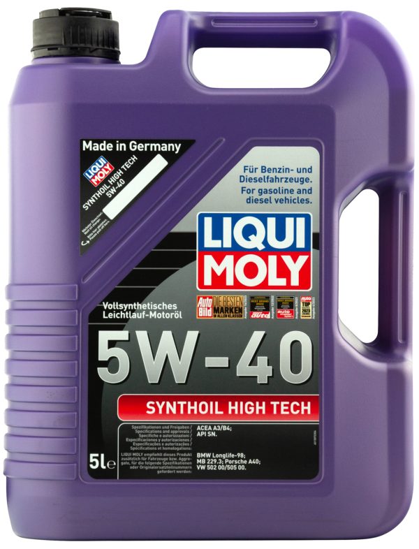 1856 Liqui Moly Моторное масло для легковых автомобилей Synthoil High Tech 5W-40 (5л)