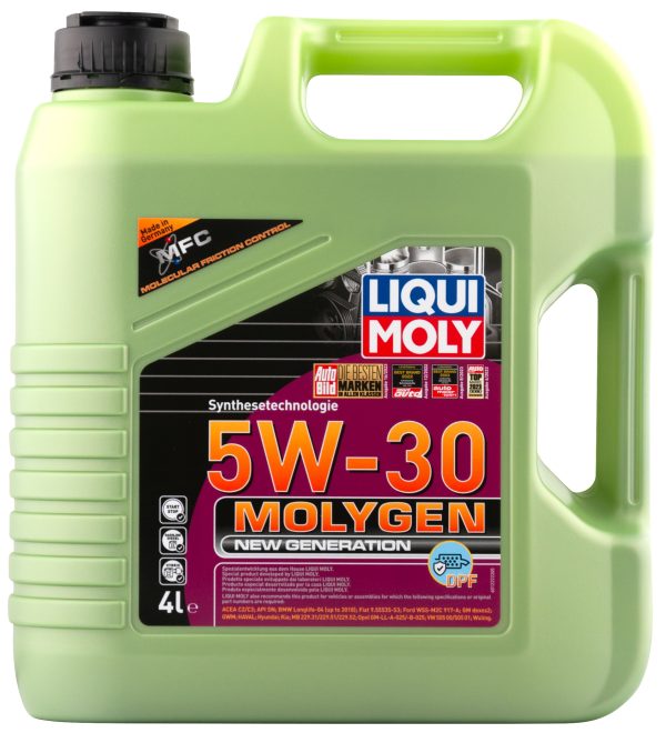 21225 Liqui Moly Моторное масло для легковых автомобилей Molygen New Generation DPF 5W-30 (4л)