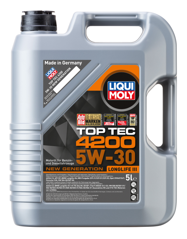 2323 Liqui Moly Моторное масло для легковых автомобилей Top Tec 4300 5W-30 (1л)