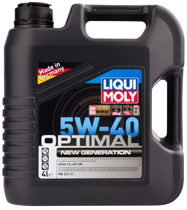 39033 Liqui Moly Моторное масло Optimal New Generation 5W-40 SN C3 (4л)
