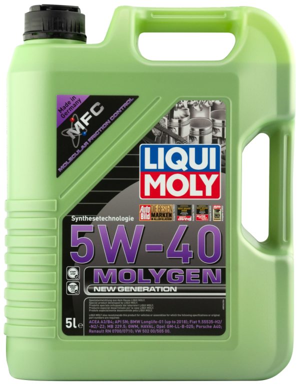 8578 Liqui Moly Моторное масло для легковых автомобилей Molygen New Generation 5W-40 (4л)