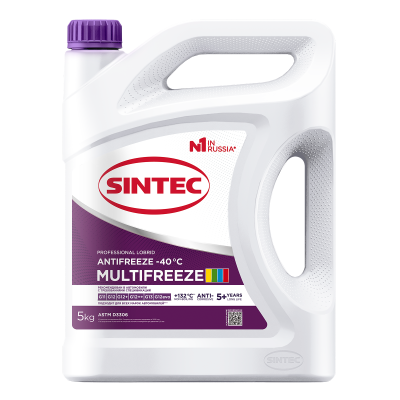 Жидкость охлаждающая Sintec Antifreeze Multifreeze violet -40 10кг
