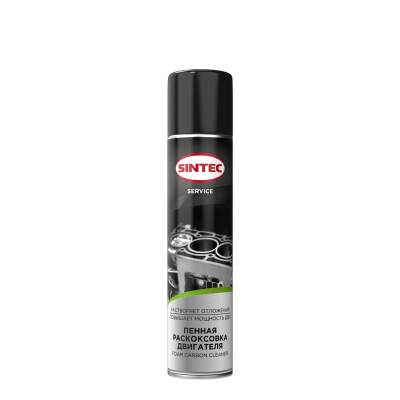 Sintec Пенная раскоксовка двигателя Foam Carbon Cleaner 400мл (аэрозоль) (ПТ)