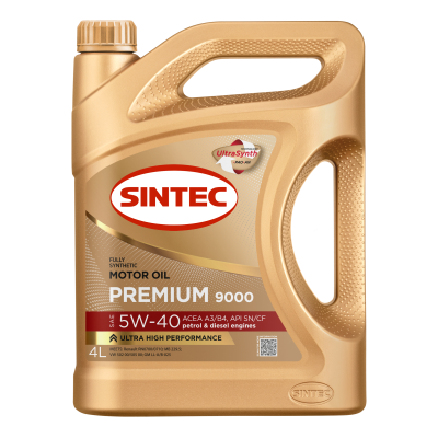 Масло моторное Sintec Premium 9000 5W-40 A3/B4 SN/CF 1л